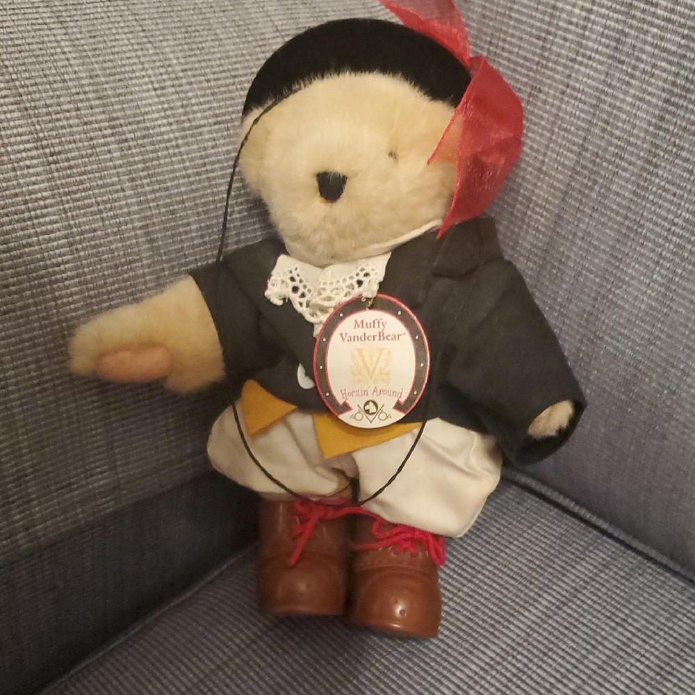 VanderBear Horsin' Around Plush Equestrian Bear With Original Tags
